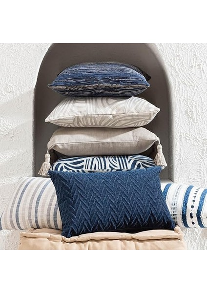 Concept Alba Striped Kırlent Lacivert 30X50 fiyatları