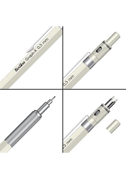 Office Graphx Mekanik Kurşun Kalem Beyaz 0.5 mm fırsatları