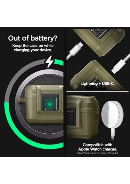 Airpods Pro (2.nesil) ile Uyumlu Kılıf Fit Khaki - ACS05911 fiyatları
