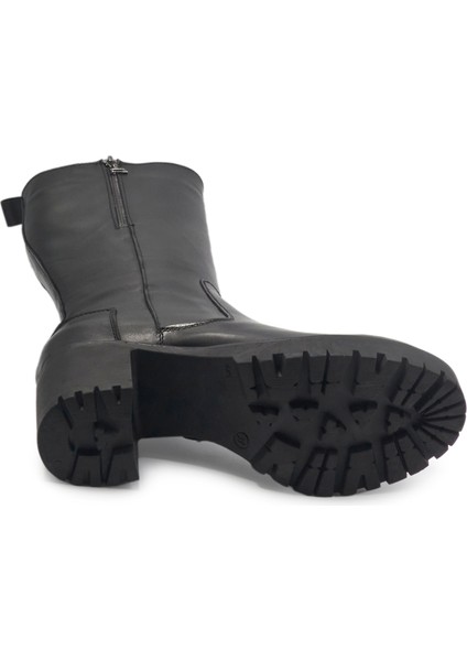 Siyah Klasik Deri Kadın Çizme fırsatları