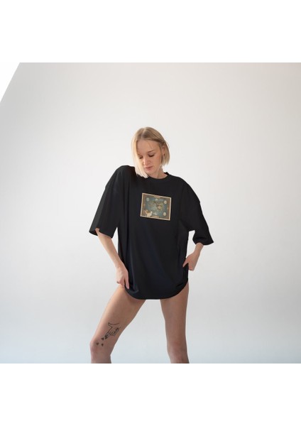 Avatar The Last Airbender Map Oversize Tişört - Siyah fiyatları