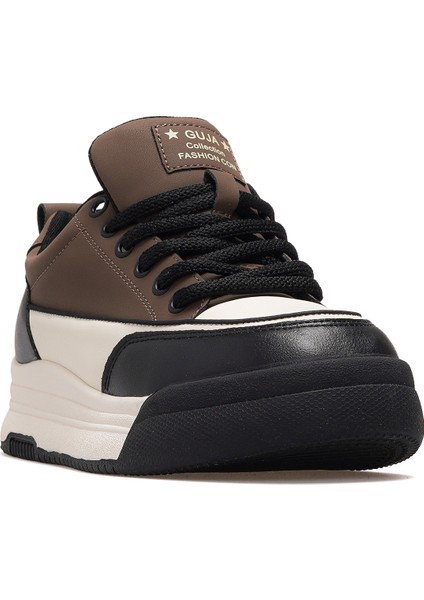 25K301 Kadın Hakiki Deri Parçalı Bağcıklı Sneaker Ayakkabı fırsatları