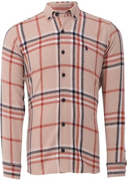 G987 Dewberry Erkek Gömlek-Bej