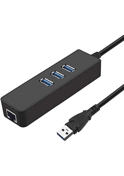 4263 USB 3.0 To Ethernet Gigabit RJ45 3 Port Hub Çoklayıcı Adaptör fiyatları