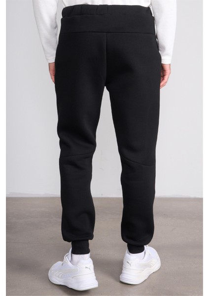 824 Erkek 3 Iplik Lastik Paça Eşofman Alt Siyah indirimleri