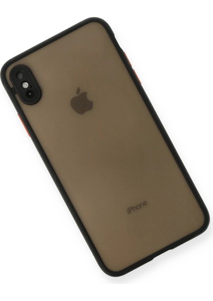 Apple iPhone Xs Max Kılıf Montreal Silikon Kapak - Siyah