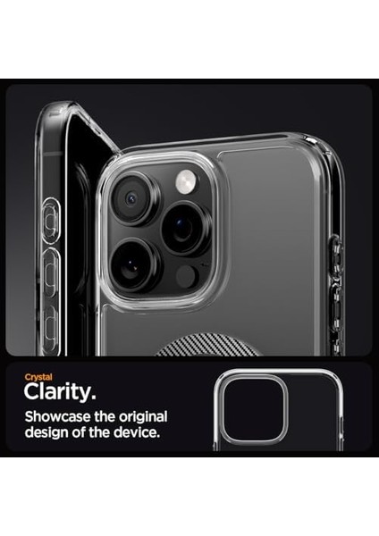 16 Pro ile Uyumlu Ince Magsafe Kılıf Ultra Hybrid Sararma Karşıtı Duraclear Hava Kanalı Teknolojisi Askeri Sınıf Koruma Magfit Carbon Fiber Şeffaf Kapak - ACS08131 fiyatları