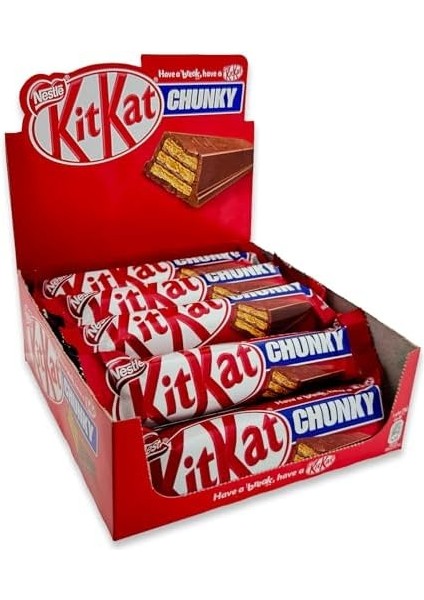 Nestlé Kitkat Chunky Bol Sütlü Çikolatalı Gofret 12 x 38 gr