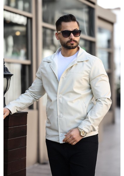 Yeni Sezon Erkek Baharlık Düğmeli Italyan Kesim Deri Ceket fiyatları