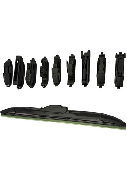 10 Aparatlı Hibrit Silecek Kilitli Model 35 cm / CASI10-35