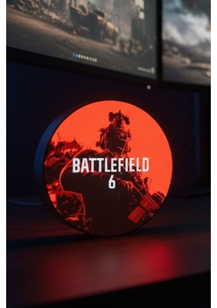Battlefield 6 Tasarımlı Gece Lambası Dekoratif Aydınlatma LED