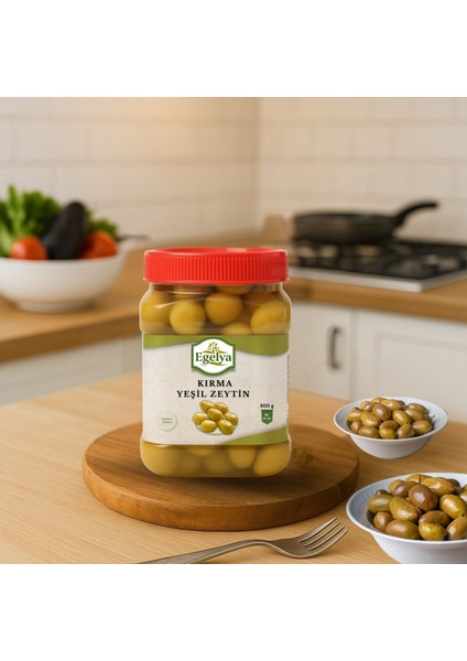 Kırma Yeşil Zeytin 500 G – Ege’den Sofralık Domat Zeytin, Doğal Salamura modelleri