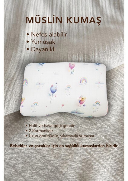 Visco Ortopedik Çocuk Yastığı,boyun Destekli Delikli Hava Kanallı Visco Yastık (Balon) modelleri