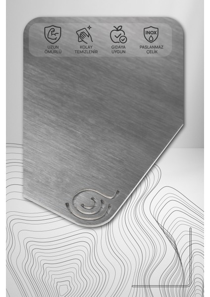 Vayon Ikili Set - Paslanmaz Çelik Kesme Tahtası 24X34 & 28X38CM fiyatları