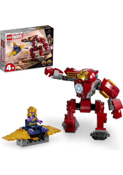Iron Man Hulkbuster Thanos’a Karşı 76263 – 4 Yaş ve Üzeri Çocuklara Süper Kahraman Mücadelesi Sunan Yapım Seti, Çocuklar Için Hediye Fikri (66 Parça)