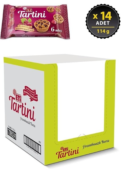 Tartini Frambuazlı Turta 114 G x 14 Adet modelleri