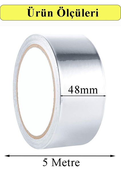 Alüminyum Bant 10 Metre 3 Paket Aliminyum Folyo Yapışkanlı Band Aspiratör Soba Borusu Tamir Sıcaklığa Dayanıklı Yanmaz fiyatları