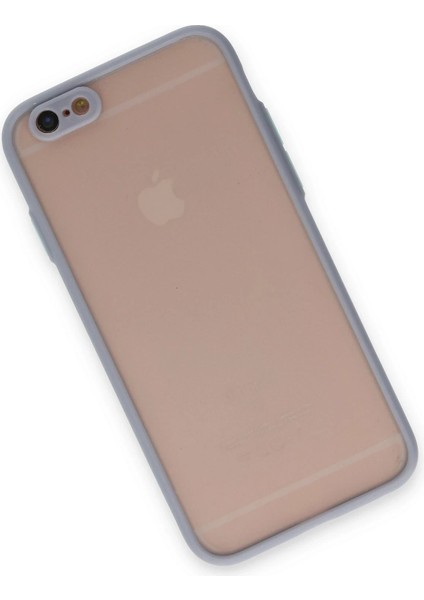 Apple iPhone 6 Kılıf Montreal Silikon Kapak - Gri