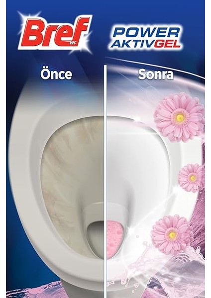 Wc Power Aktiv Jel Çiçek Kokulu Tuvalet Temizleyici 1 x 700 ml , Jel Çiçek 700 ml indirimleri
