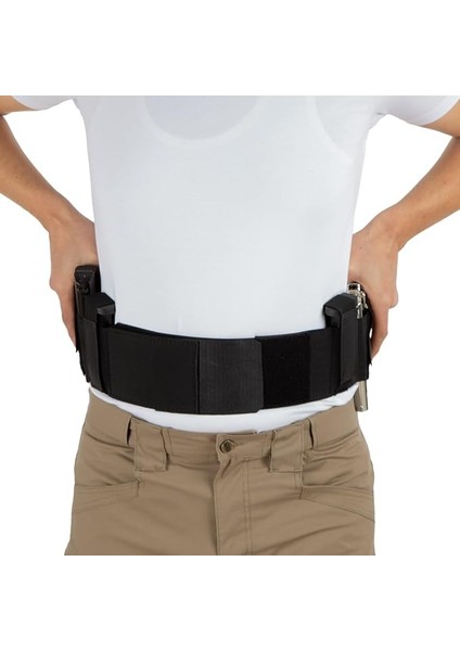 Sepeti Korse Tabanca Kılıfı-Çift Tabanca Kılıflı ve Çift Şarjörlüklü-Siyah