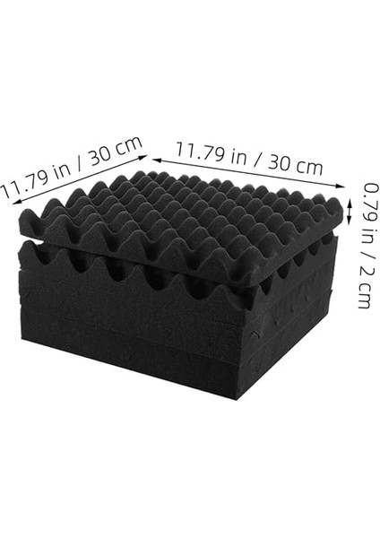 Ses Geçirmez Paneller 12 Paket Yangına Dayanıklı Akustik Emilim Polistiren Sünger Kayıt Ofisi Için fiyatları