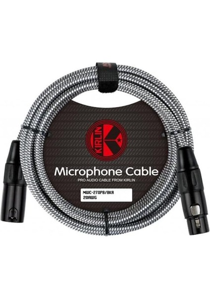 6 Metre Örgülü Mikrofon Kablosu 3pin Dişi 3pin Erkek