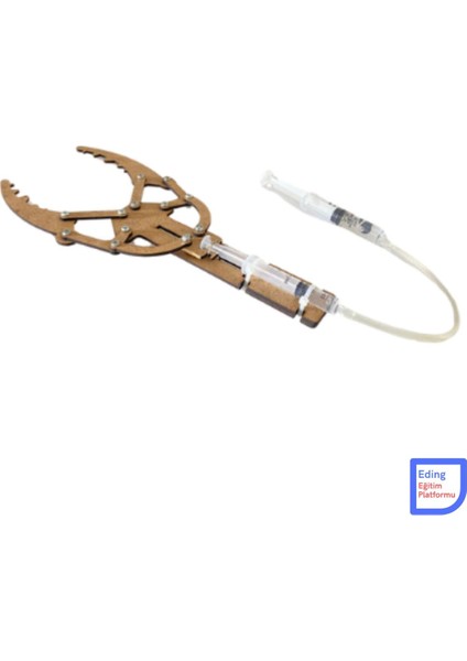 Hidrolik Robot Kol Sıvı Basınç Pascal Kanunu Stem Sıvı Basıncı Fen Deney Seti Kendin Yap Kit fiyatları