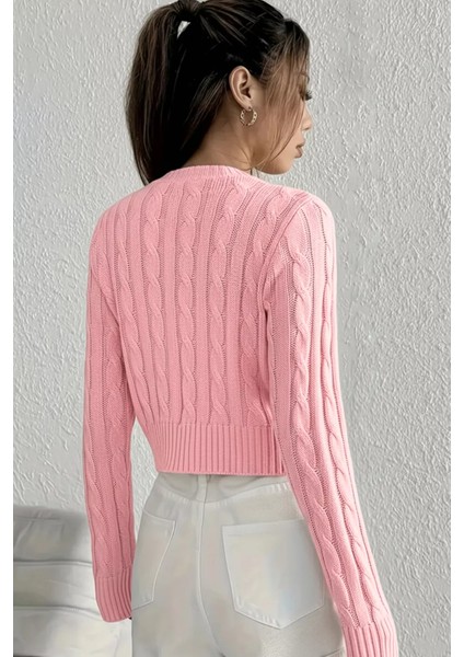 Örgü Desenli Kadın Triko Hırka (S,m,l Uyumludur) P-00018294 modelleri