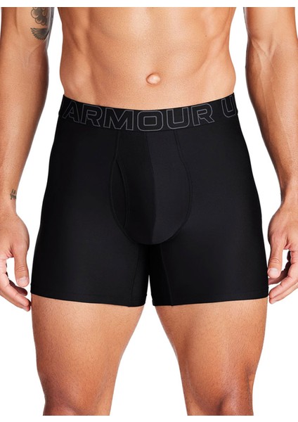 1383849-001-UA Performanc Tech 6 In Siyah Normal Erkek Boxer