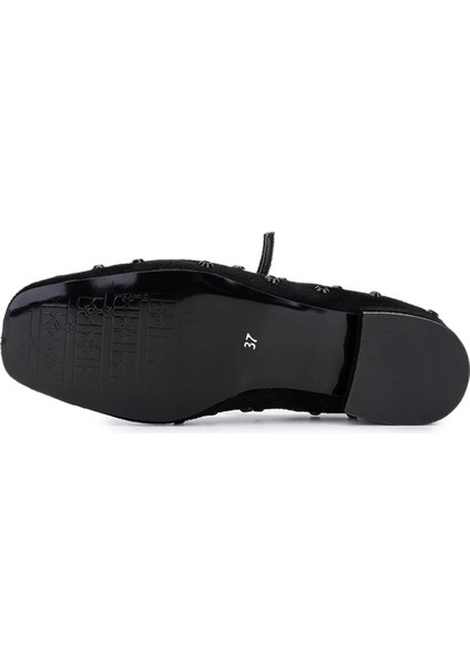 Kadın Hakiki Deri Siyah Babet Ayakkabı 735 8351 Bn Ayk SK25-26 Syh Kdf/syh Tas fırsatları