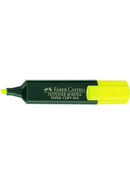 154807 - Fosforlu Kalem 48 Sarı, Doldurulabilir, Textliner Superfluorescent, 10 Adet