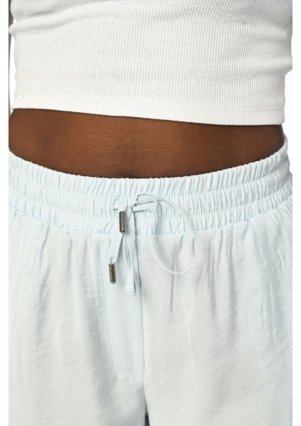 Kadın Beli Lastikli Rahat Kalıp Bol Paça Pantolon modelleri