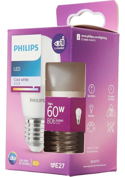 LED 60W P48 E27 Cw Gün Işığı 4000K Dim Edilmez fiyatları