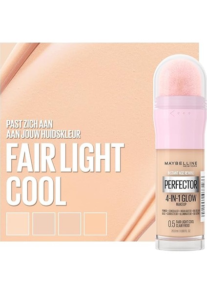 New York 4'ü 1 Arada Kapatıcı, Bb Krem, Instant Perfector Glow 20 ml - No. 01 Light modelleri