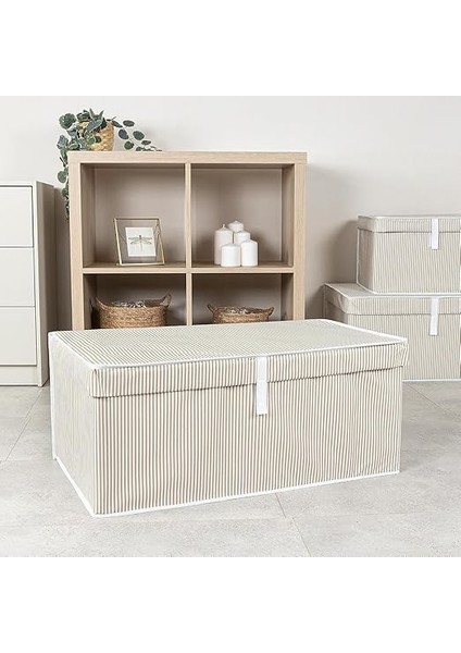 Home Çok Amaçlı Kapaklı Sandık Tipi Hurç Organizer – Büyük Boy Saklama Kutusu – Dolap Içi, Yatak Altı ve Baza Altı Için Sert ve Dayanıklı Depolama Çözümü – Katlanabilir (Gri, 70X40X30 Cm) fırsatları