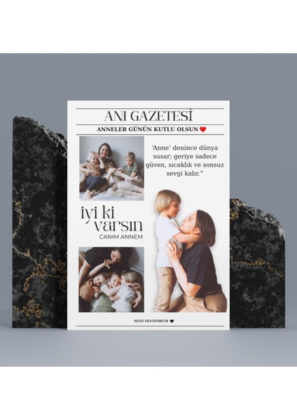 Rosa Art Kişiye Özel Anı Gazetesi , Çerçevesiz Kişiye Özel Poster, Doğum Günü, Anneler Günü, Sevgililer Gününe Hediye fırsatları