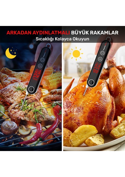 TP18S Daldırma/saplama Izgara/barbekü/mangal Et Gıda Ölçme Pişirme Termometresi fırsatları