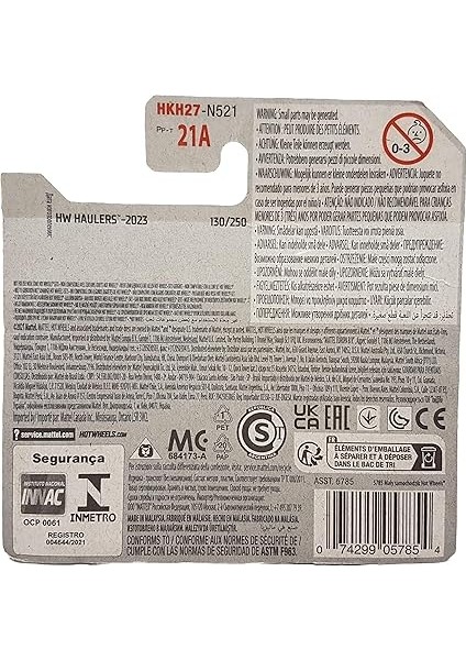 Wheels - Hiway Hauler 2 - Hw Haulers 5/5 - HKH27 - Short Card - Transporter - Rapid Race Parts - Mattel 2023 modelleri