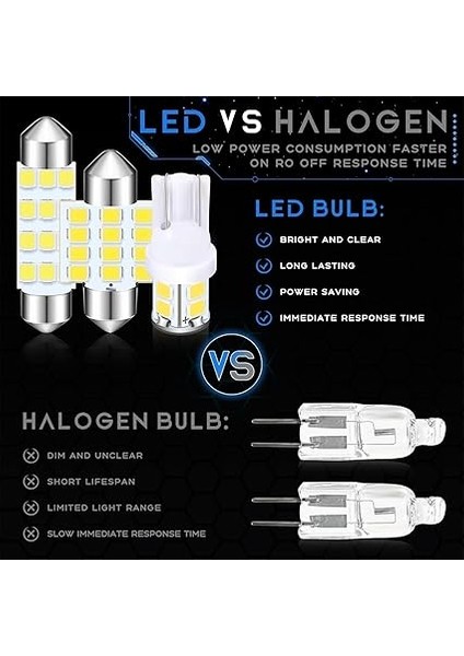 LED Araba Ampulleri, 24 Parça LED Iç Yedek Ampuller, Süper Parlak Kubbe Işık Ampulleri, Arabalar Için LED Ampuller Kiti, Araba Içleri Kubbe Harita Kapı Nezaket Plaka Işıkları (T10 31MM 42MM) modelleri