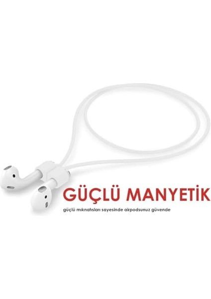 ile Uyumlu Kulaklık Askısı Boyunluk Aparatı Mıknatıslı Airpods Uyumlu Kulaklık Askısı (Beyaz) modelleri