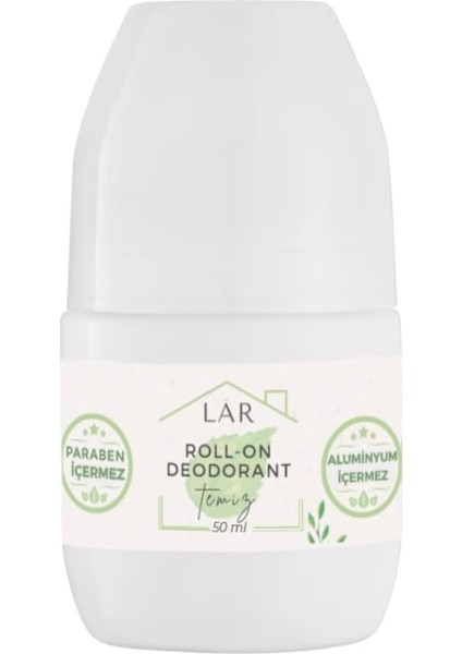 Doğal Alüminyumsuz Parabensiz Vegan Unisex Temiz Kokulu Roll-On Deodorant 1 Adet 50ML fiyatları
