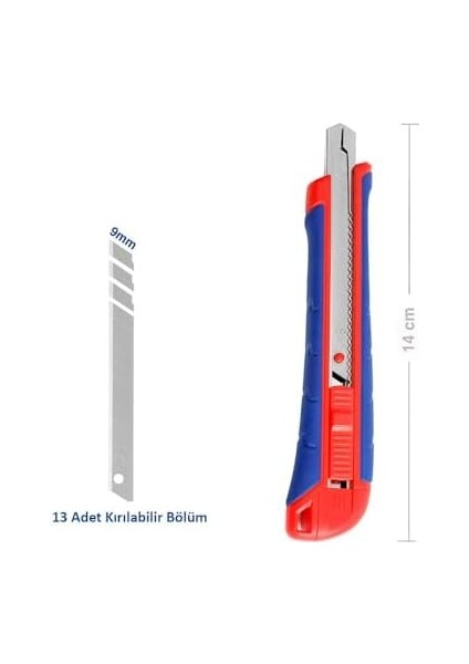 WP212008 9 mm Ağır Hizmet Paslanmaz Çelik Kasa Bıçağı modelleri