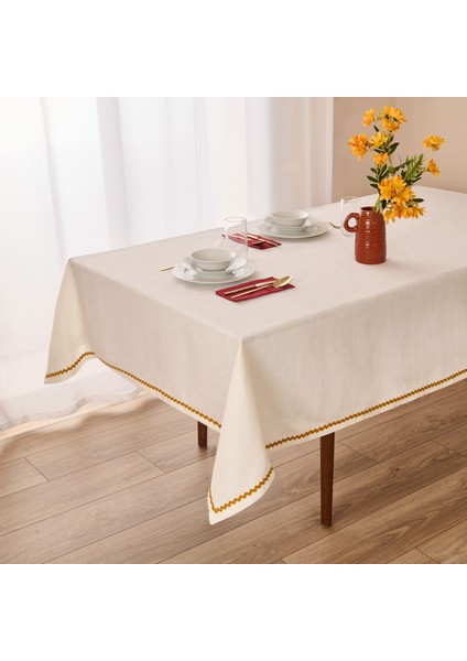 Soft Mustard Masa Örtüsü - Ekru - 140X220 cm fiyatları