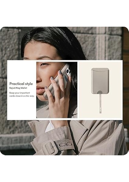 Ciel By Cyrıll iPhone Için Magsafe Özellikli Kartlı Manyetik Cüzdan Kajuk Mag Cream - AFA05260 fırsatları