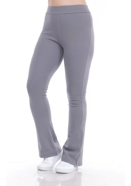 Kadın Beli Lastikli Toparlayıcı Ispanyol Paça Tayt