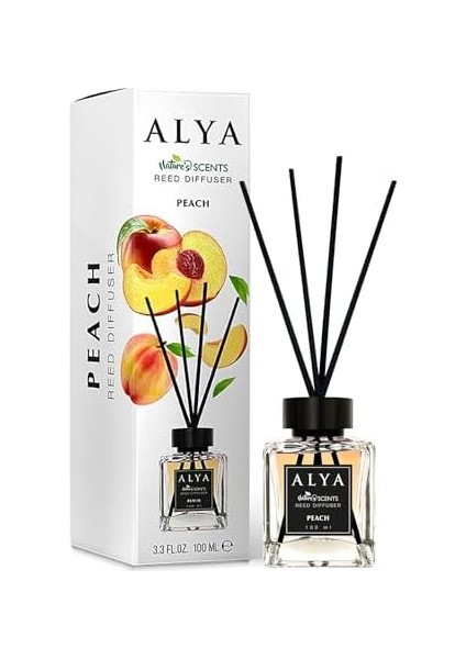Alya Alya Nature&apos;s Scents Peach Bambu Çubuklu Oda Kokusu- Şeftali Kokusu modelleri