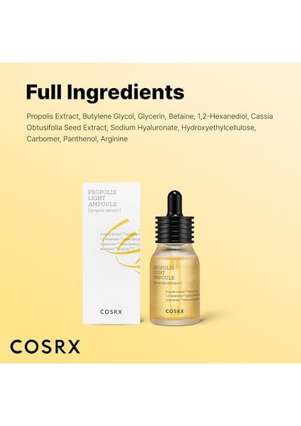 Cosrx Full Fit Propolis Light Ampoule 30 ml Besleyici Propolis Ampul fiyatları