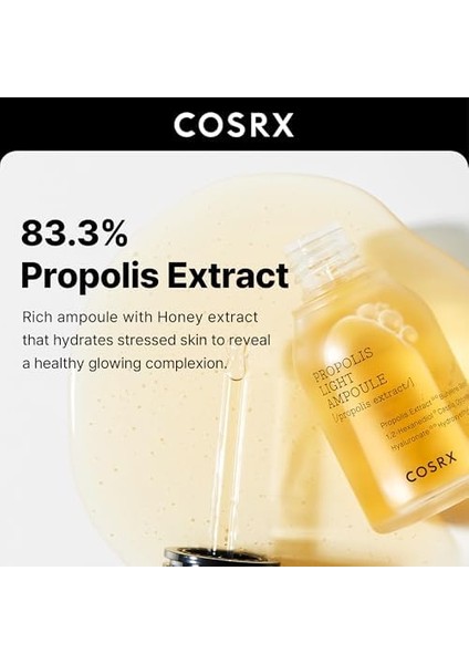 Cosrx Full Fit Propolis Light Ampoule 30 ml Besleyici Propolis Ampul modelleri