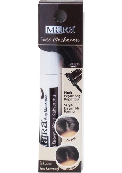 Mara Kozmetik IMM209.361 Saç Maskarası Koyu Kahve 1 Paket 6 ml