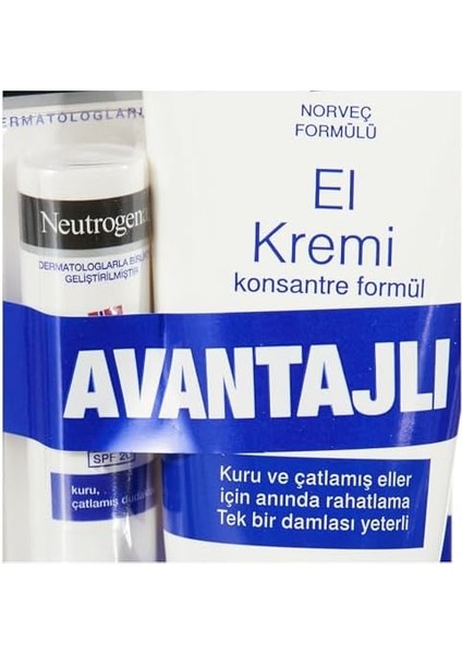 Neutrogena Parfümlü El Kremi 75 ml + Dudak Kremi modelleri